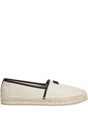 Dolce & Gabbana logo-appliqué espadrilles - Neutrals