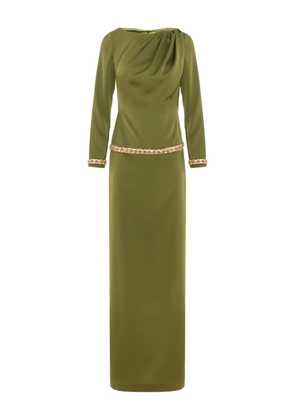 V:PM ATELIER Rebeca embellished maxi dress - Green