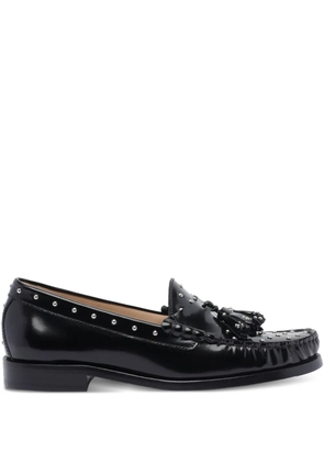 Stuart Weitzman tassel stud loafers - Black