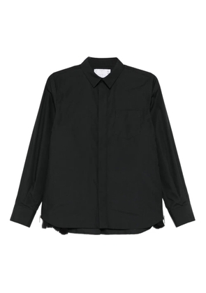 sacai long sleeve shirt - Black