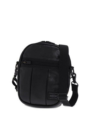 Porter-Yoshida & Co. leather panelled shoulder bag - Black