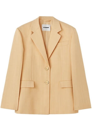 Jil Sander single-breasted crepe blazer - Orange