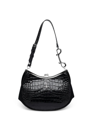 Vivienne Westwood Orb-plaque shoulder bag - Black