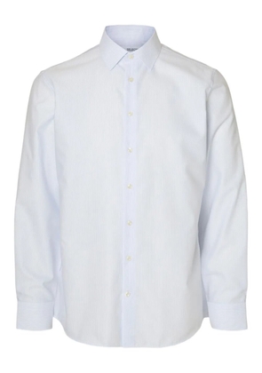 SELECTED long-sleeved cotton shirt - Blue