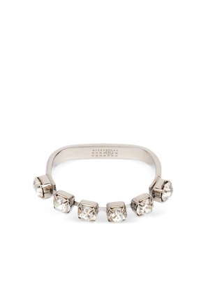 MM6 Maison Margiela crystal-embellished ring - Silver