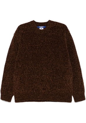 Junya Watanabe MAN chenille sweater - Brown