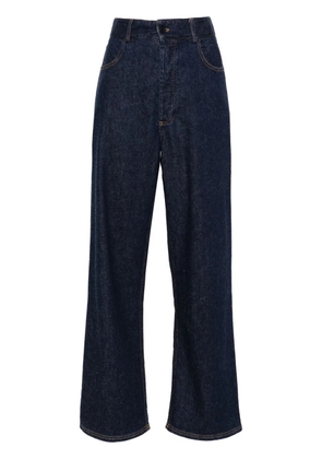 Baserange high-waisted straight-leg jeans - Blue