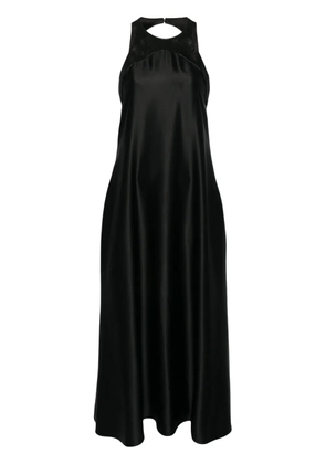 Giorgio Armani open-back silk midi dress - Black