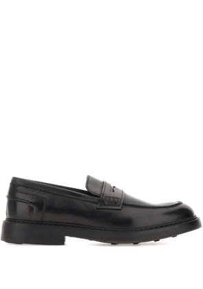 Doucal's leather penny loafers - Black
