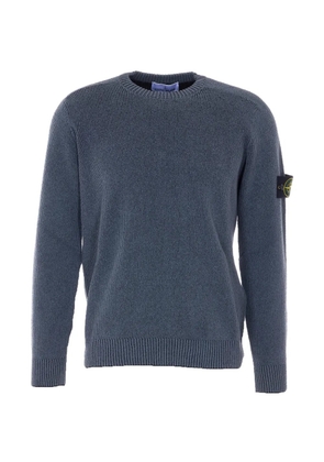 Stone Island crew-neck rib knit sweater - Grey