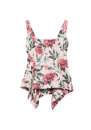 Marques'Almeida peplum brocade corset top - Pink