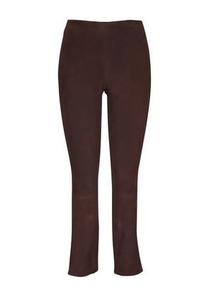 Vince suede split-hem trousers - Brown
