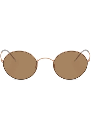 Giorgio Armani round frame sunglasses - Brown