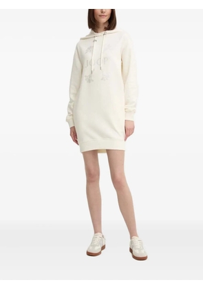 Joop! crystal-embellished hooded dress - White