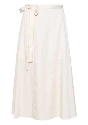 JOSEPH Alix cotton skirt - Neutrals