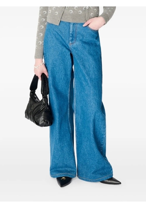 Marine Serre Moon Laser flare jeans - Blue