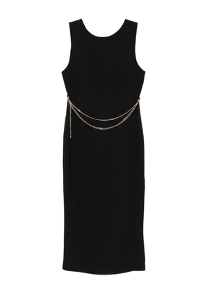 TWINSET chain-embellished sleeveless midi dress - Black