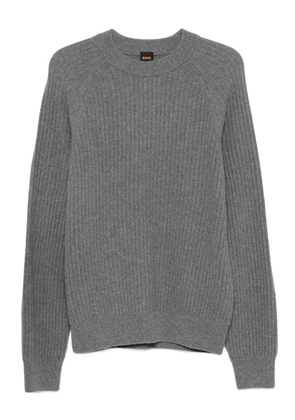 BOSS crew-neck sweater - Grey
