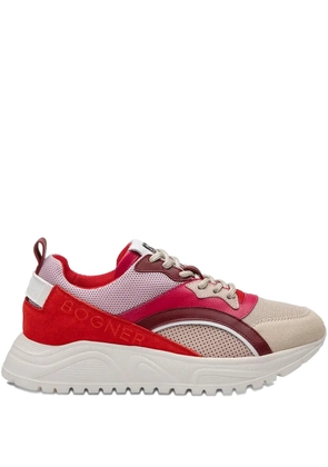 BOGNER colour-block low-top sneakers - Red
