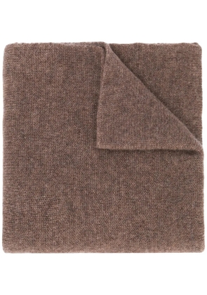 Dell'oglio cashmere knitted scarf - Brown