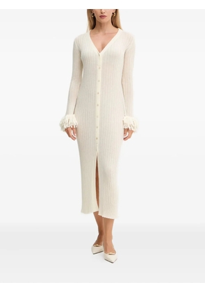 SIMONA CORSELLINI ribbed midi dress - Neutrals