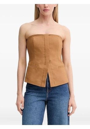 A.L.C. strapless darted top - Brown