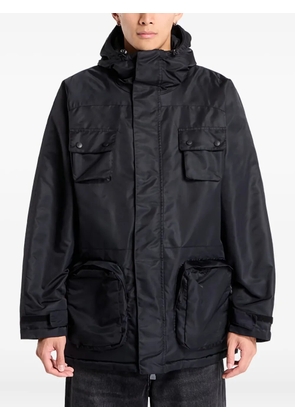 adidas pocket-detail hooded jacket - Black