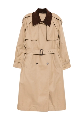 Juun.J single-breasted trench coat - Neutrals