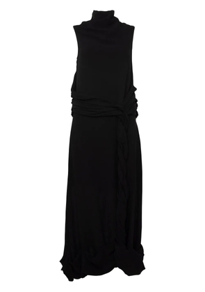 JW Anderson Twisted sheer dress - Black