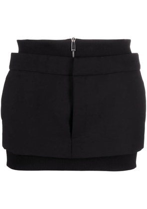 Off-White ribbed-band miniskirt - Black