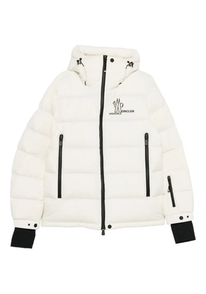 Moncler Grenoble hooded zip-fastening jacket - White