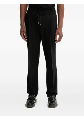 HUGO herringbone drawstring trousers - Black