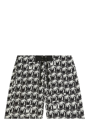 Palm Angels logo-print swim shorts - Black