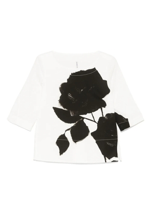 Liviana Conti floral-print T-shirt - White