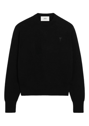 AMI Paris Ami De Coeur wool crew-neck sweater - Black
