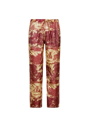 Pierre-Louis Mascia Aloe straight trousers - Red