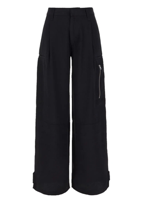 AMI Paris straight-leg cargo pants - Black