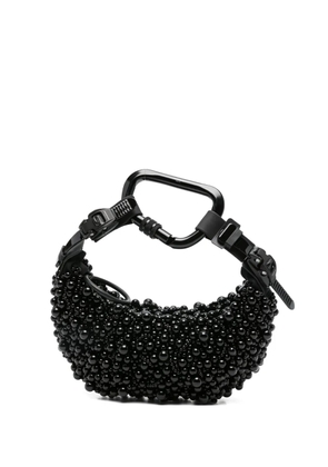 Innerraum beaded carabiner clutch bag - Black