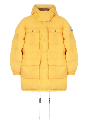 Palm Angels x Moncler x Moncler long parka coat - Yellow