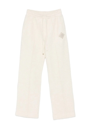 Casablanca textured logo-patch track pants - Neutrals