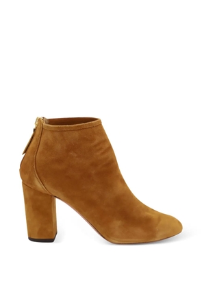 Aquazzura suede side-zip ankle boots - Brown