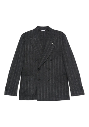 Manuel Ritz Nuvola double-breasted pinstripe blazer - Grey