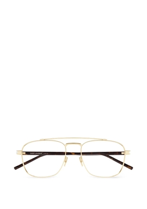 Saint Laurent Eyewear pilot-frame glasses - Gold