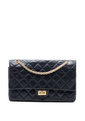 CHANEL Pre-Owned 2010-2011 Reissue 2.55 Quilted Aged Calfskin Double Flap 226 crossbody bag - Blue