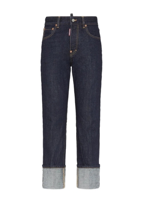 DSQUARED2 logo-patch jeans - Blue