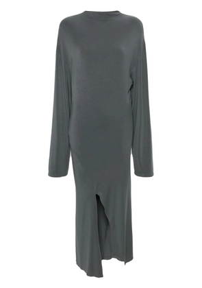 Jade Cropper drop-shoulder jersey maxi dress - Grey