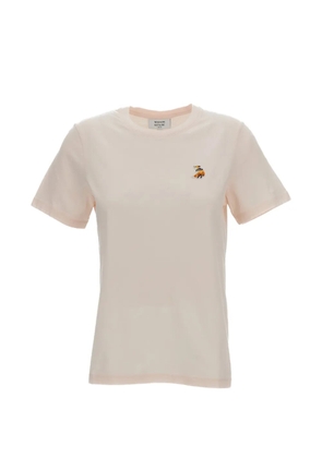 Maison Kitsuné fox-patch T-shirt - Pink