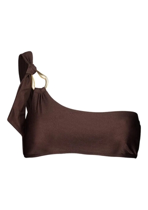 ZIMMERMANN Ascension one-shoulder bikini top - Brown
