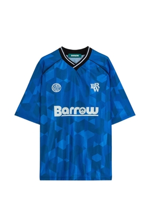 BARROW geometric print T-shirt - Blue