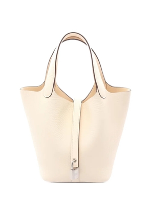 Hermès Pre-Owned 2025 PM Picotin Lock leather tote bag - Neutrals
